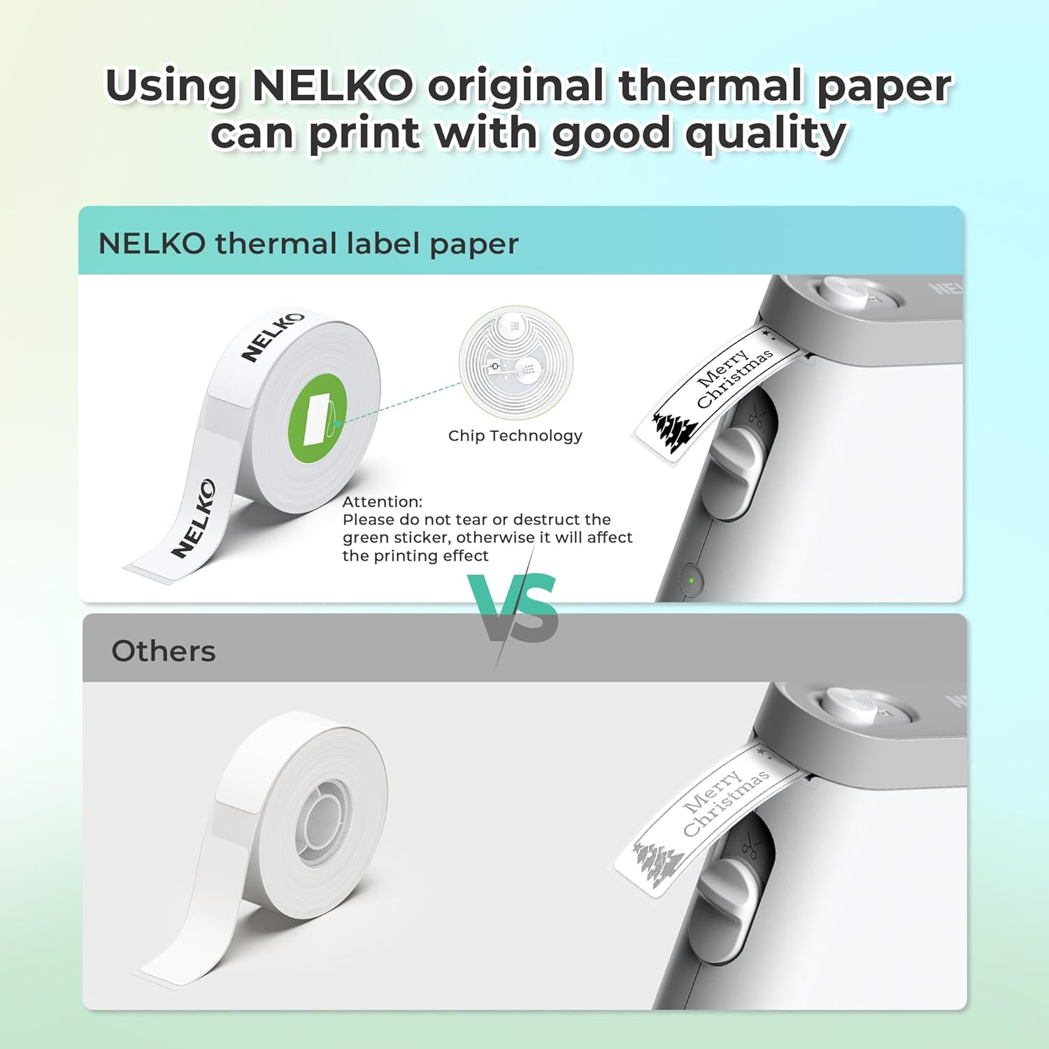 Nelko Label Maker Machine with Tape, P21 Bluetooth Label Printer, Wireless Mini Label Makers with Multiple Templates for School Office Home, White - Image 9