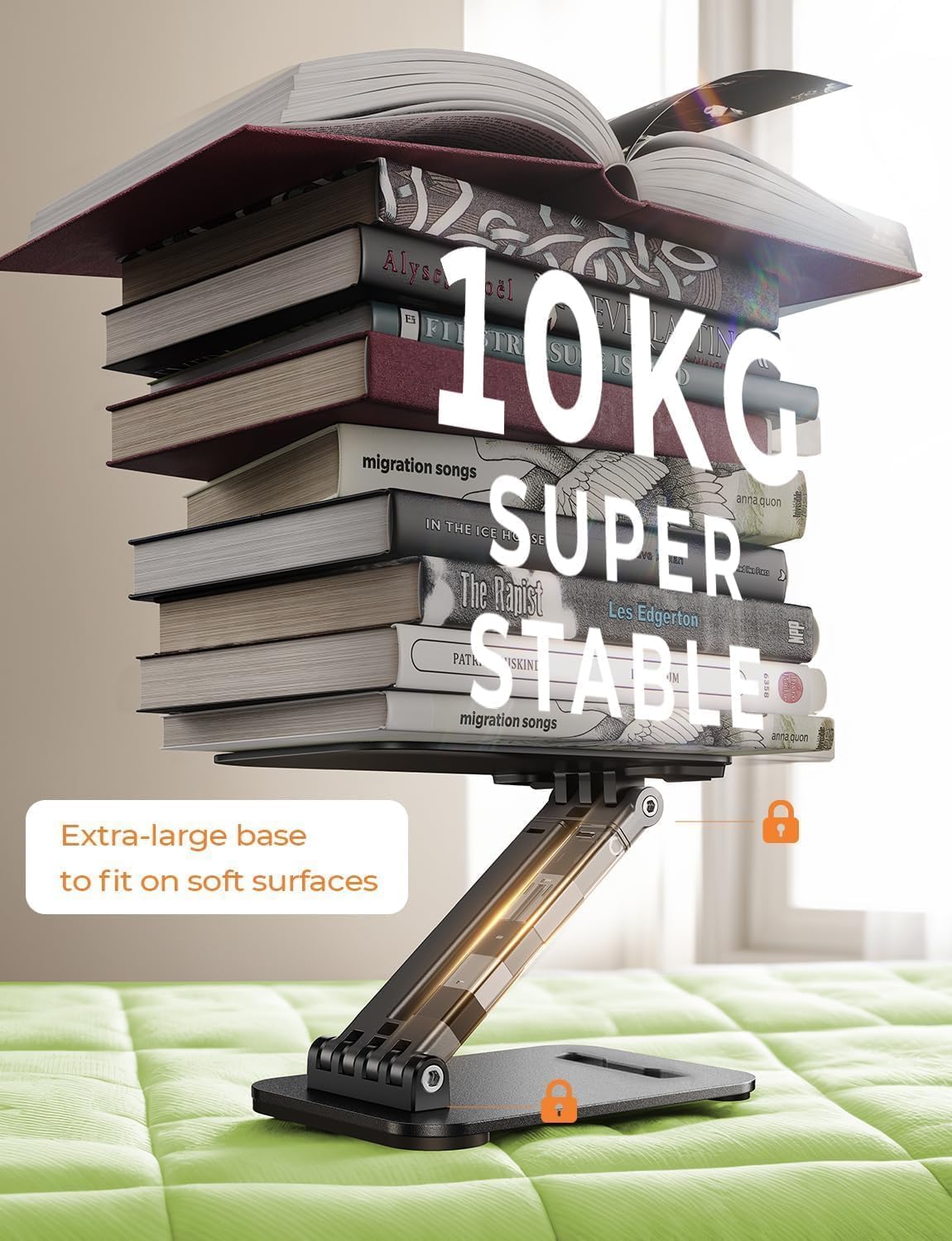 LISEN for iPad Stand Tablet Holder for Desk, Cool Home Office Desk Accessories for Men Women Kids Tablet Gifts, Office Home Essentials Gadgets Portable Monitor Stand for iPad a16 Accessories Switch - Image 6