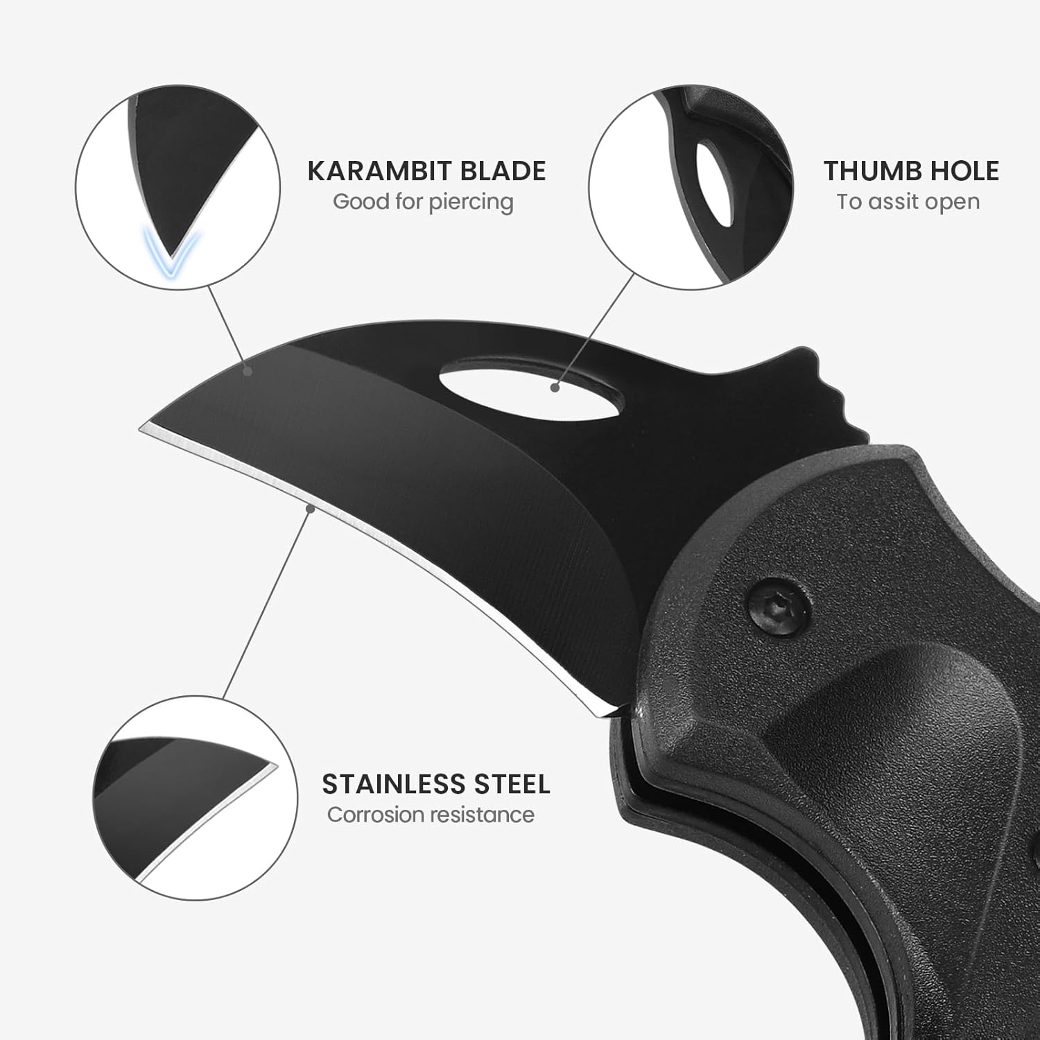 Small Pocket Knife Gift for Men, Keychain Box Cutter with 1.34inch Blade, Mini Folding Knives EDC Gadgets for Everyday Carry, Stocking Stuffers Gift for Adults Men Him - Image 4