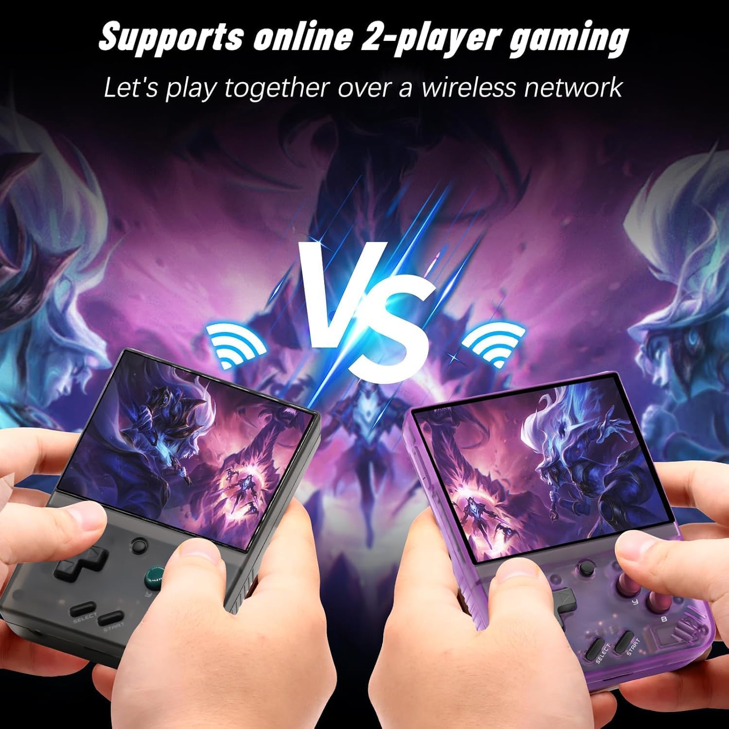 Gift for Men Women, Miyoo Mini Plus with Portable Case Retro Emulator Handheld Game Console with WiFi & RTC, Christmas Stocking Stuffers for Men, Mens Gifts for Dad,Husband, 3000+Classes Game, Gray - Image 2