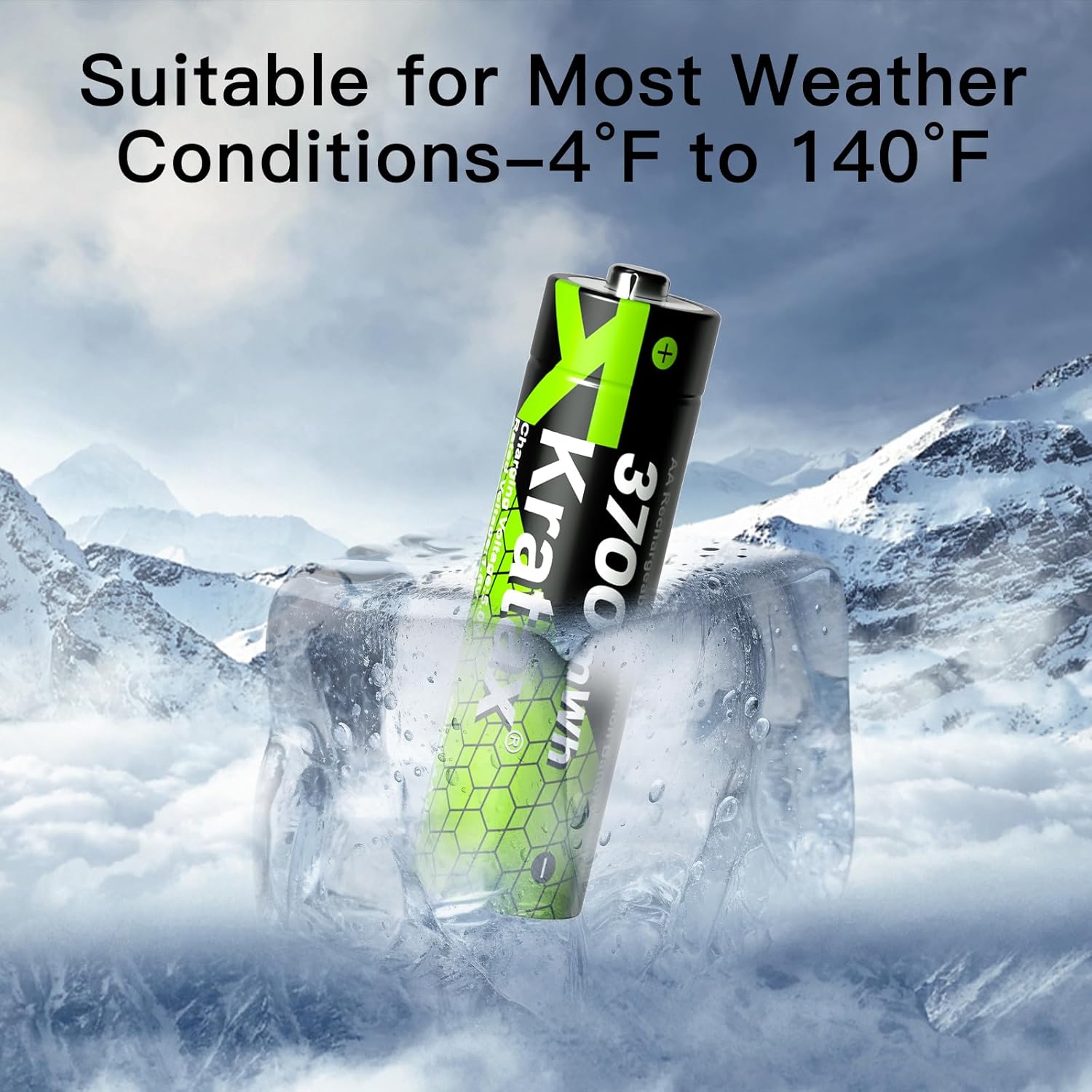 Kratax 3700mWh AA Rechargeable Lithium Batteries with Charger, 12pack high Capacity Double A li-ion Batteries 1.5v, Long Lasting, Ultra-Thin Battery Charger with AA Lithium Battery Rechargeable - Image 8