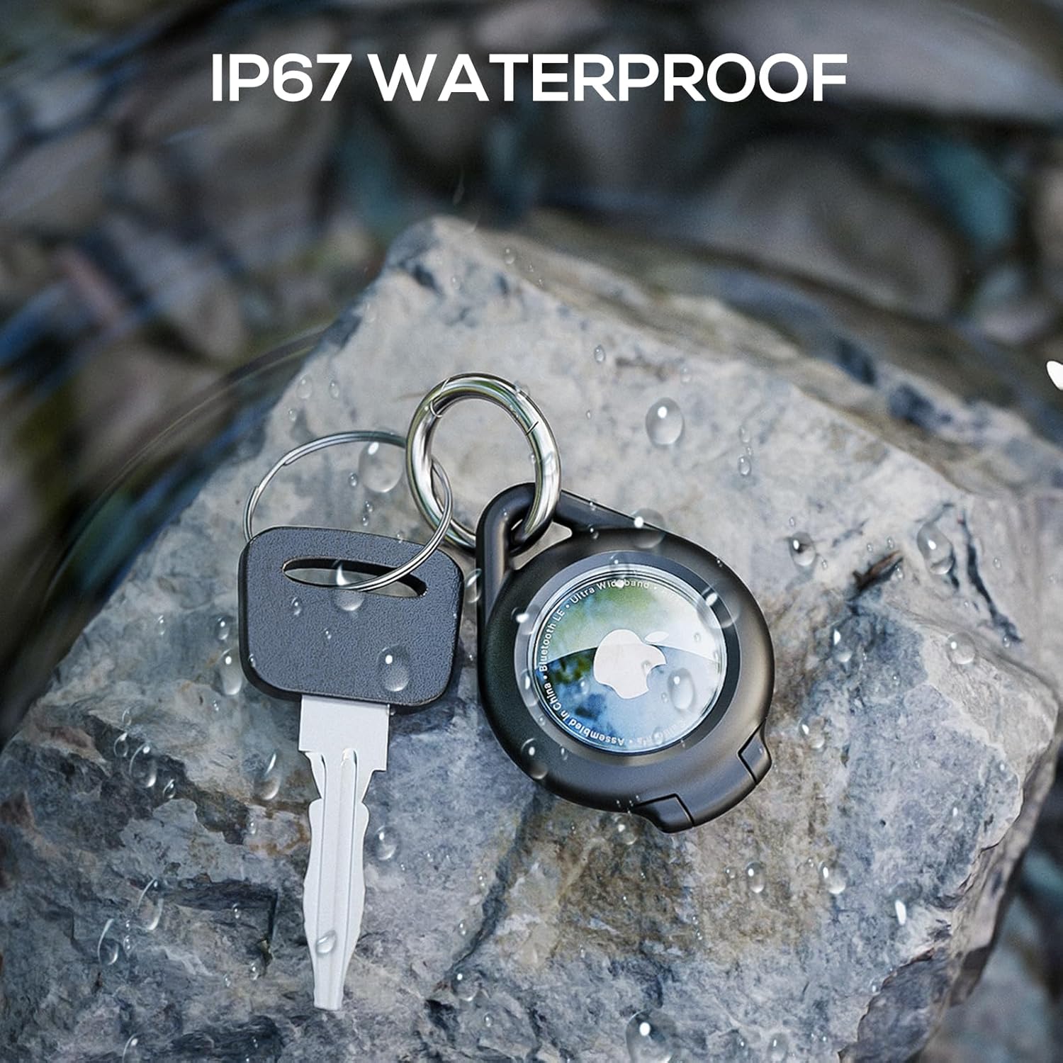 Best AirTag Holder Keychain – Durable Waterproof AirTag Case for Secure Tracking - Image 2