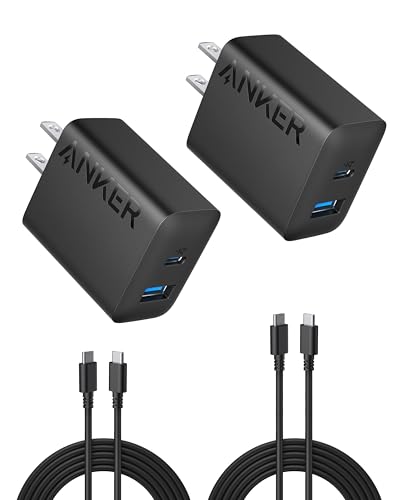 Anker iPhone 17/16 Charger, 2-Pack 20W Fast USB C Charger ...