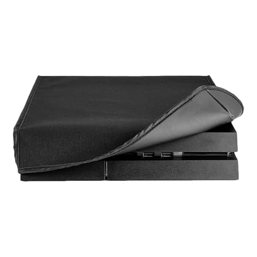 eXtremeRate Black Horizontal Dust Cover for PS4 Console, Soft Neat ...