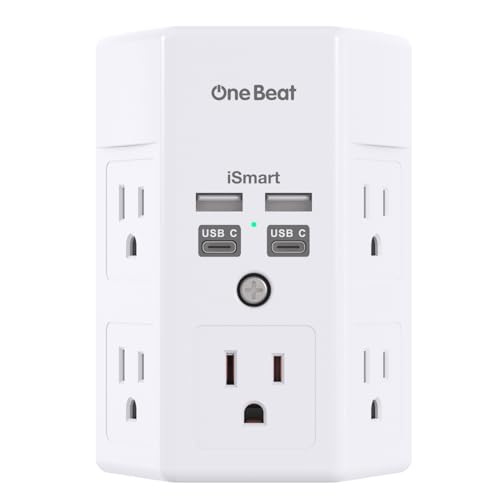 One Beat 1680J 3 Side Power Strip Multi Plug Expander, ...