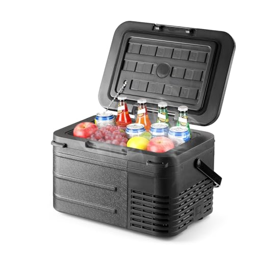 DOGHLY 12 Volt Car Refrigerator 11QT Portable Cooler -4℉-68℉, Compressor ...