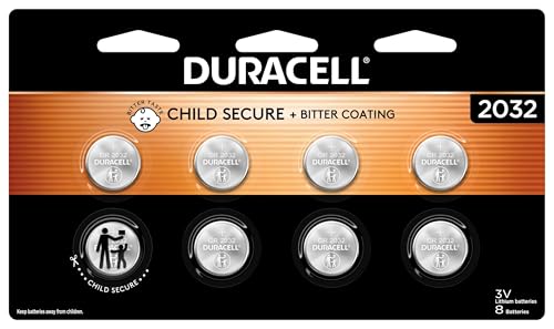 Duracell 2032 Lithium Battery, 8 Count (Pack of 1), Compatible ...