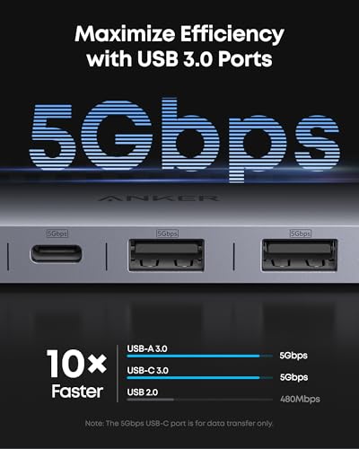 Anker USB C Hub, 7in1 Multi-Port USB Adapter for Laptop/Mac, 4K@60Hz USB C to HDMI Splitter, 85W Max PD, 2 USB 3.0 & 1 USBC Data Ports, SD/TF Card Reader, for Type C Devices (Charger Not Included) - Image 4
