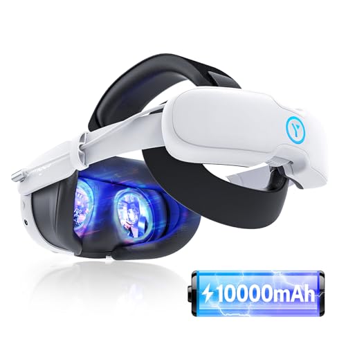 YOGES 10000mAh Battery Head Strap Compatible with Meta Quest 3S ...