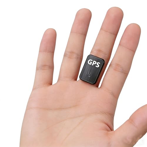 0.8 inch!Hidden Mini GPS Tracker for Vehicles Portable Real Time Magnetic Tracking Device Car Full Global Coverage Location Kids Dogs Trucks Person No Subscription Required Monthly Fee (Ultra mini)