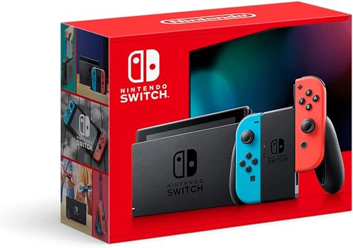Nintendo Switch with Neon Blue and Neon Red Joy-Con - ...