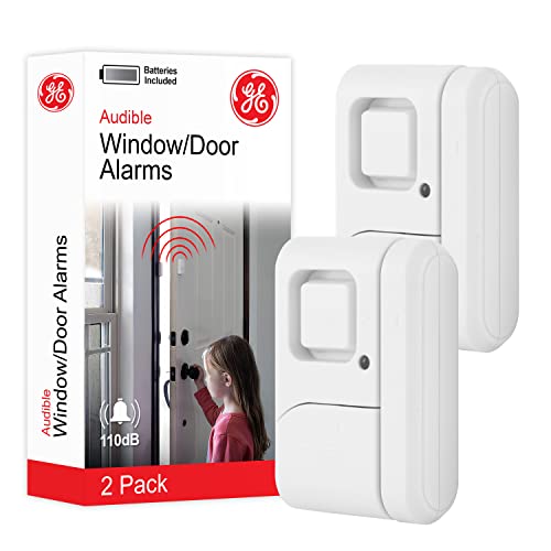 GE Personal Security Window and Door Alarm, 2 Pack, DIY ...