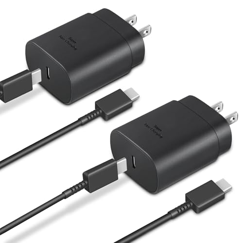 GUUSMART Type C Charger 2-Pack 25W Type C Fast Charging ...