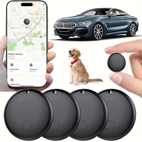 Mini GPS Tracker for Vehicles, Hidden Tracking Device for Vehicles, Car Tracker No Subscription Work with Find My (iOS Only), Vehicle Tracker with Audio for Kids, Dogs, Key, Luggage, Bag (4)