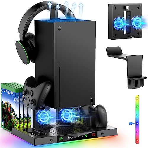 MENEEA Upgraded Cooling Fan Charging Station for Xbox Series X ...
