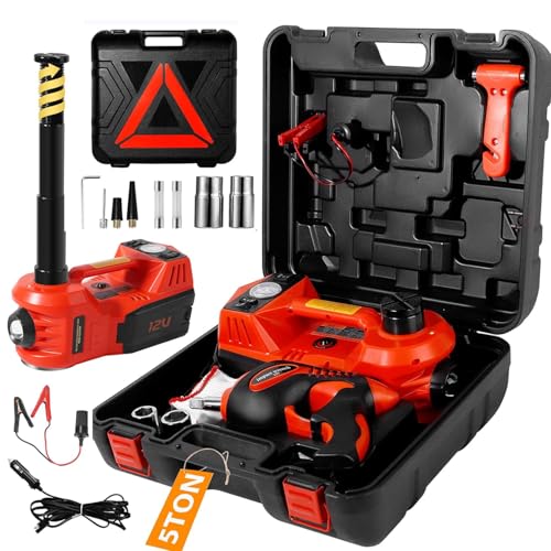 Electric Car Jack Kit 5 Ton 12V Floor Jack with ...