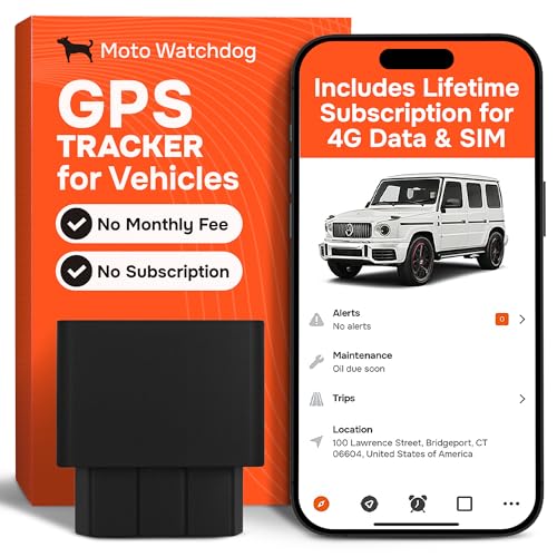 GPS Tracker for Vehicles, No Subscription with Real-Time Location, Mileage ...
