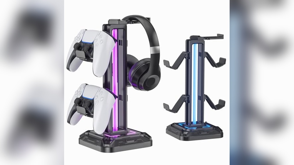 KDD RGB Headset Stand Review: 9 Light Modes & Controller Holder