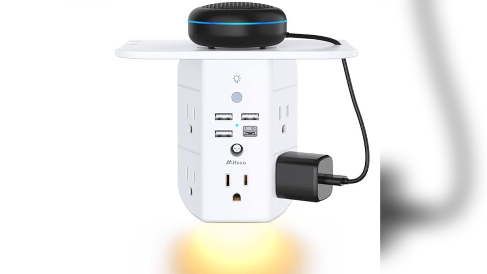 Wall Outlet Extender with Shelf & Night Light Review 2024